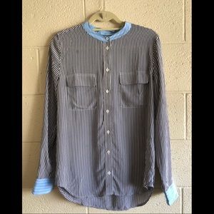 Equipment Silk Striped Blouse